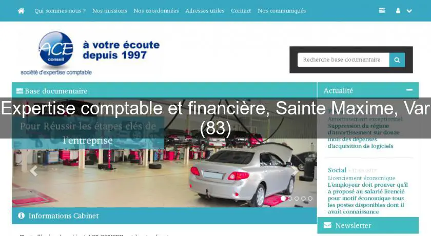 Expertise comptable et financière, Sainte Maxime, Var (83)