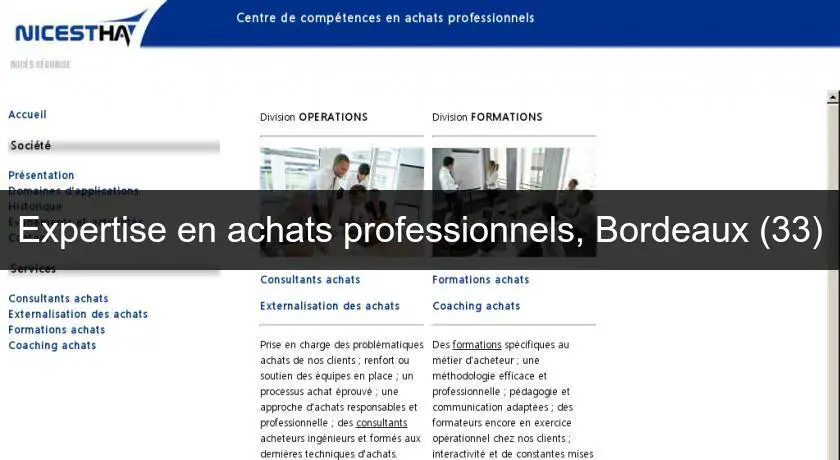 Expertise en achats professionnels, Bordeaux (33)