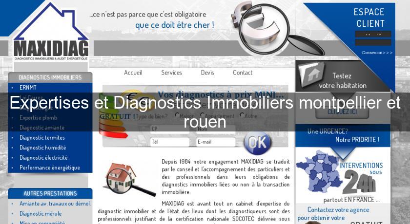 Expertises et Diagnostics Immobiliers montpellier et rouen