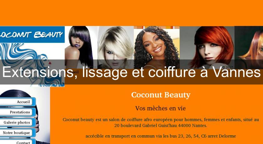 Extensions, lissage et coiffure à Vannes