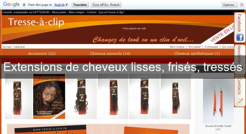 Extensions de cheveux lisses, frisés, tressés Extensions de cheveux lisses, frisés, tressés