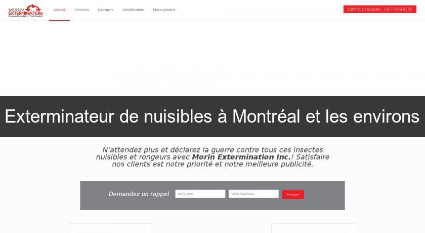 Exterminateur de nuisibles à Montréal et les environs Exterminateur de nuisibles à Montréal et les environs