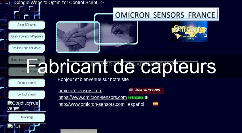 Fabricant de capteurs Fabricant de capteurs