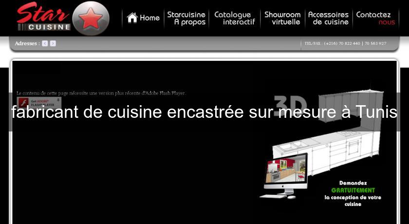 fabricant de cuisine encastrée sur mesure à Tunis