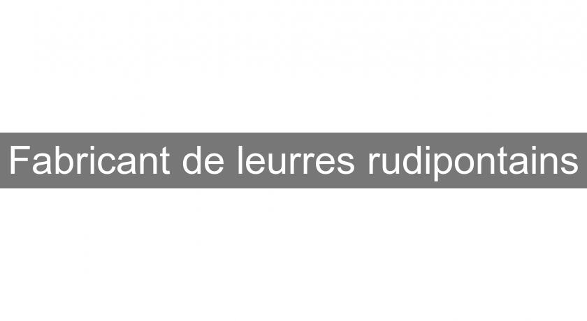 Fabricant de leurres rudipontains