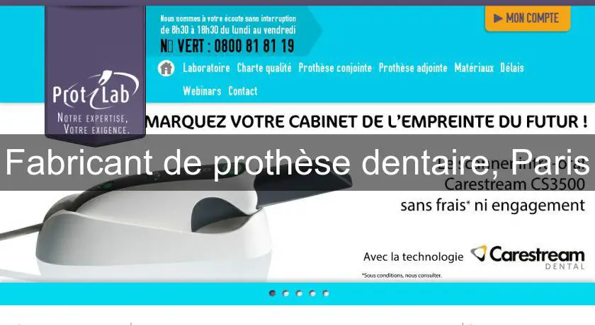 Fabricant de prothèse dentaire, Paris