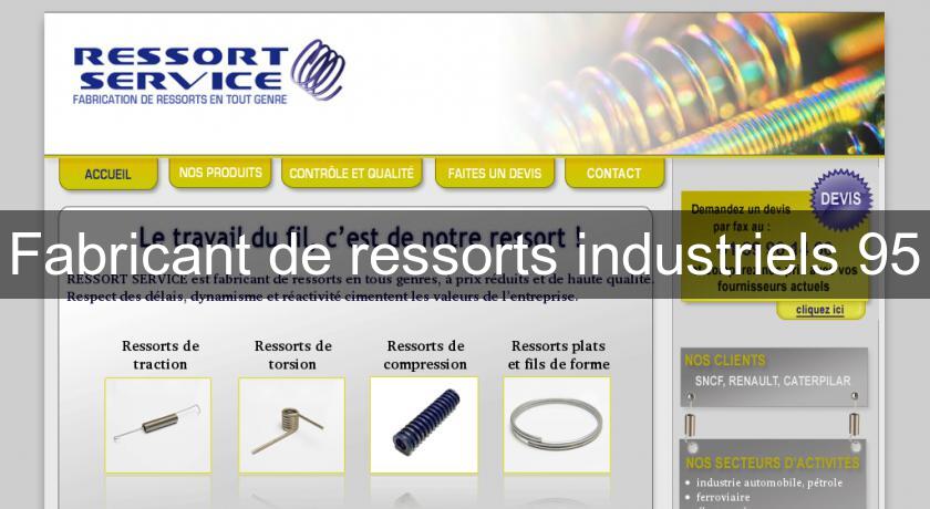 Fabricant de ressorts industriels 95 Fabricant de ressorts industriels 95