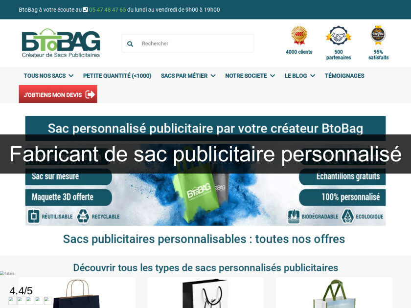 Fabricant de sac publicitaire personnalisé Fabricant de sac publicitaire personnalisé