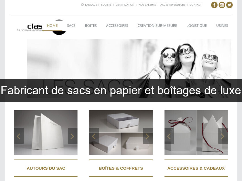 Fabricant de sacs en papier et boîtages de luxe Fabricant de sacs en papier et boîtages de luxe
