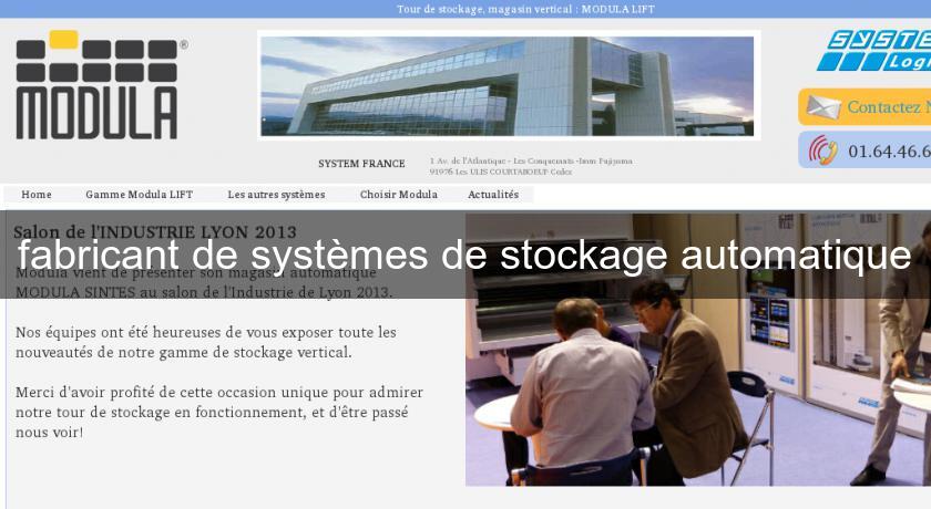 fabricant de systèmes de stockage automatique fabricant de systèmes de stockage automatique