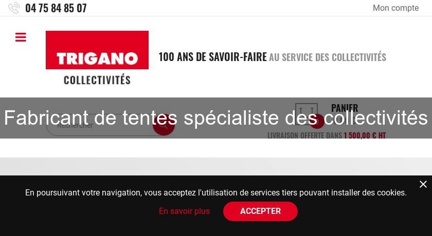 Fabricant de tentes spécialiste des collectivités Fabricant de tentes spécialiste des collectivités