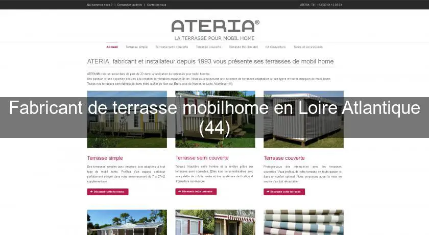 Fabricant de terrasse mobilhome en Loire Atlantique (44)