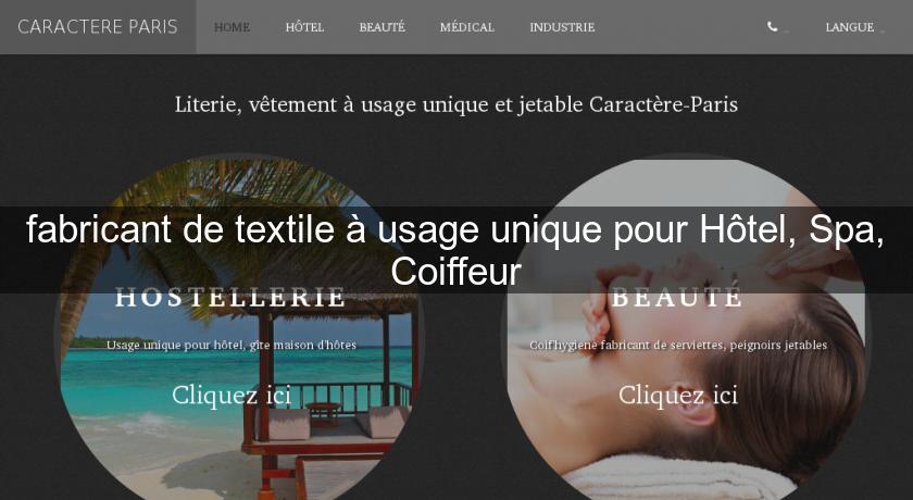fabricant de textile à usage unique pour Hôtel, Spa, Coiffeur fabricant de textile à usage unique pour Hôtel, Spa, Coiffeur