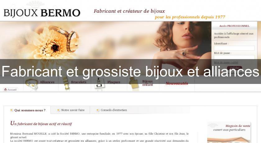 Fabricant et grossiste bijoux et alliances Fabricant et grossiste bijoux et alliances