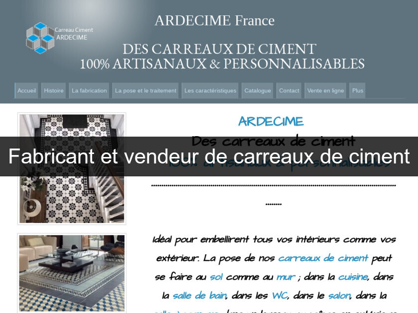 Fabricant et vendeur de carreaux de ciment Fabricant et vendeur de carreaux de ciment