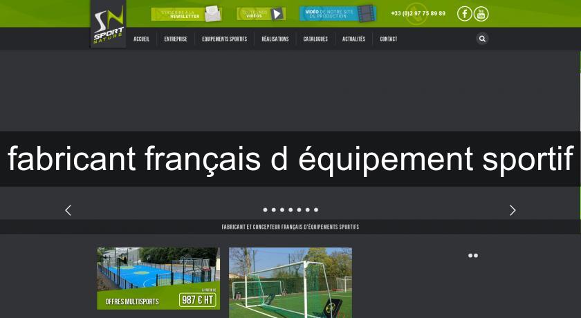 fabricant français d'équipement sportif