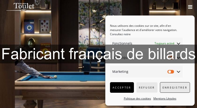 Fabricant français de billards