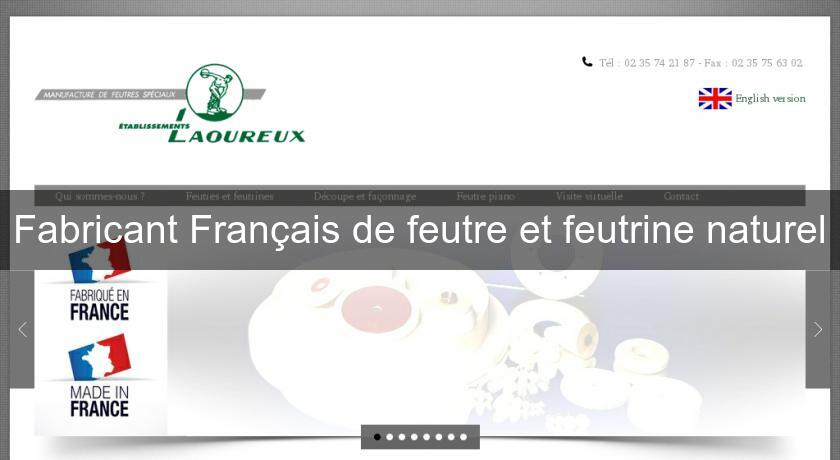 Fabricant Français de feutre et feutrine naturel Fabricant Français de feutre et feutrine naturel