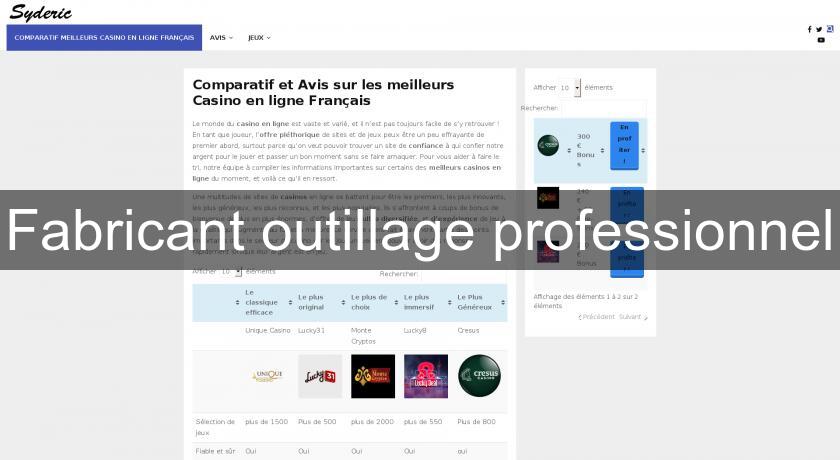 Fabricant outillage professionnel Fabricant outillage professionnel