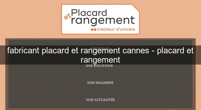 fabricant placard et rangement cannes - placard et rangement