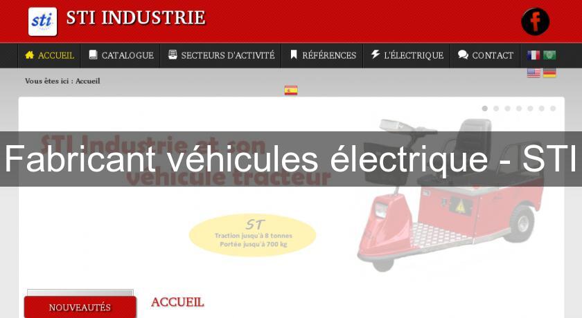 Fabricant véhicules électrique - STI