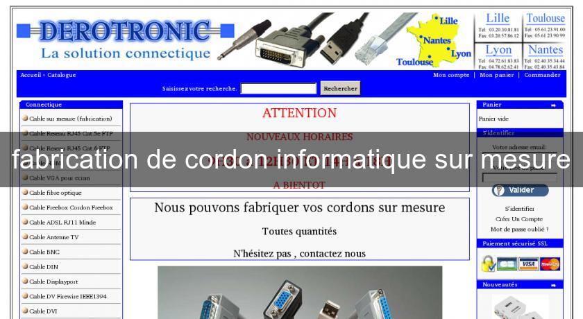 fabrication de cordon informatique sur mesure fabrication de cordon informatique sur mesure