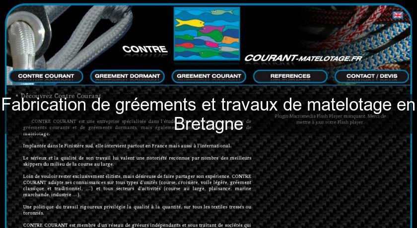 Fabrication de gréements et travaux de matelotage en Bretagne Fabrication de gréements et travaux de matelotage en Bretagne