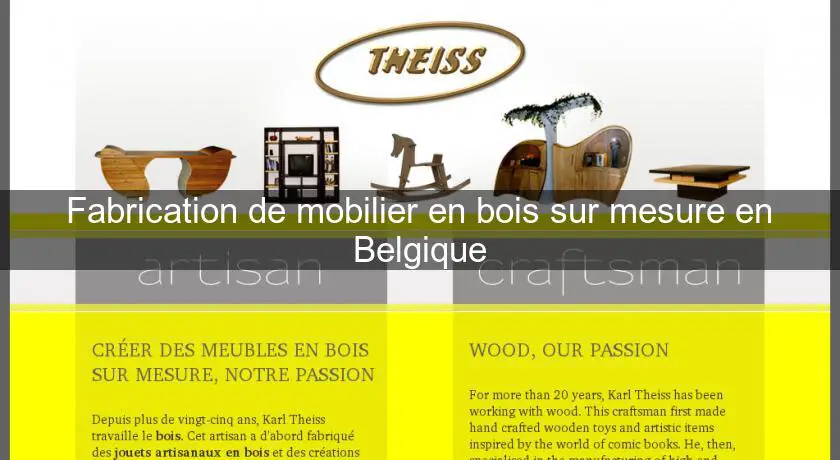 Fabrication de mobilier en bois sur mesure en Belgique