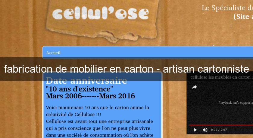fabrication de mobilier en carton - artisan cartonniste fabrication de mobilier en carton - artisan cartonniste