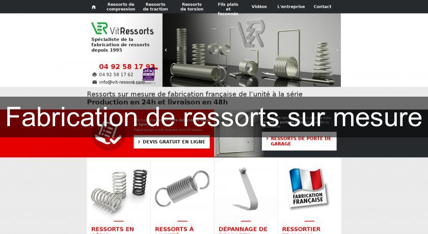Fabrication de ressorts sur mesure Fabrication de ressorts sur mesure