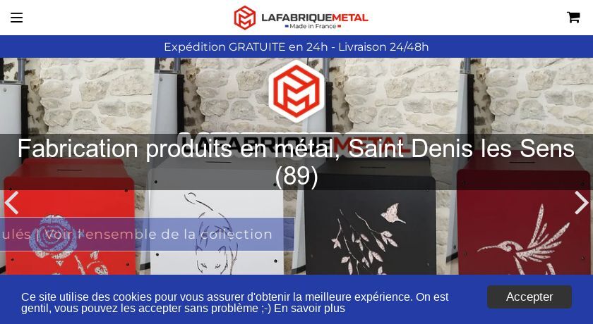 Fabrication produits en métal, Saint Denis les Sens (89)