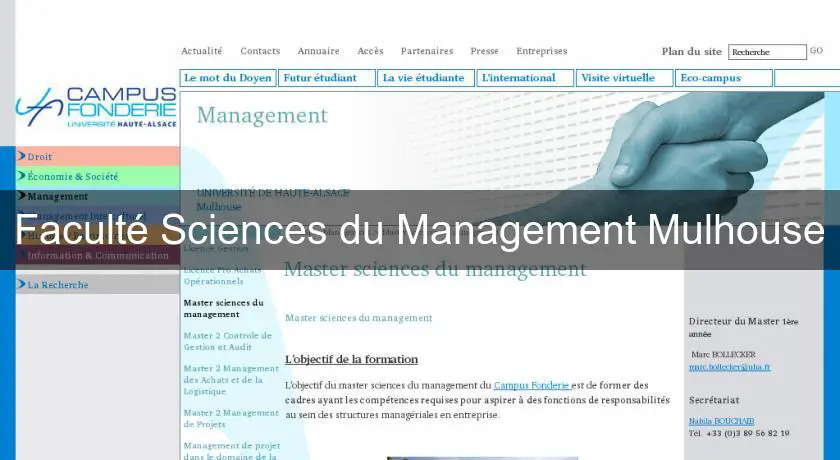 Faculté Sciences du Management Mulhouse