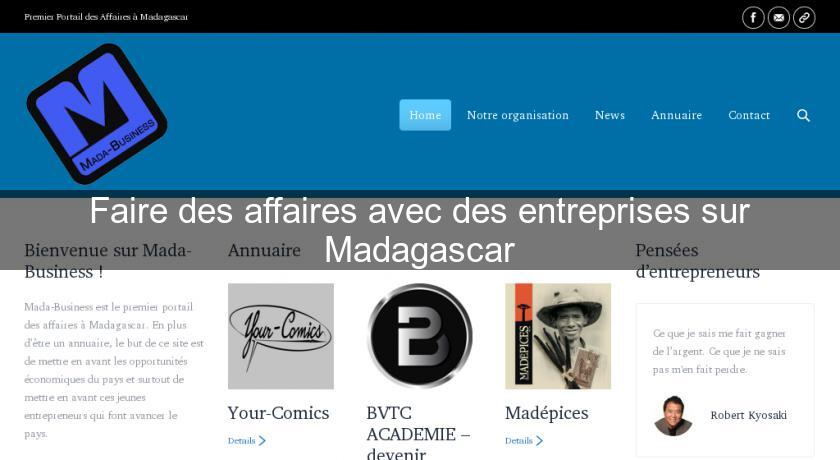Faire des affaires avec des entreprises sur Madagascar Faire des affaires avec des entreprises sur Madagascar