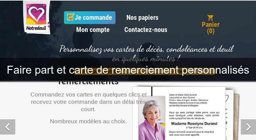 Faire part et carte de remerciement personnalisés Faire part et carte de remerciement personnalisés