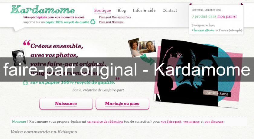 faire-part original - Kardamome faire-part original - Kardamome