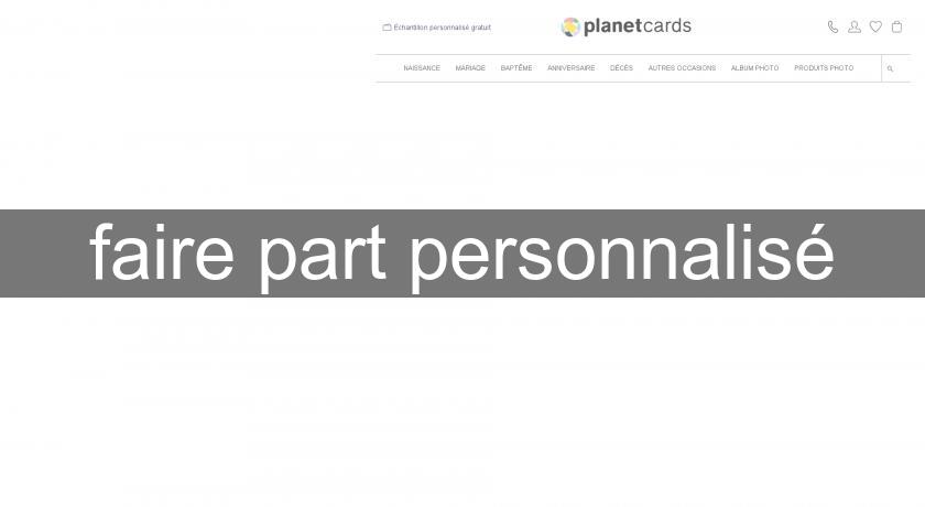 faire part personnalisé faire part personnalisé