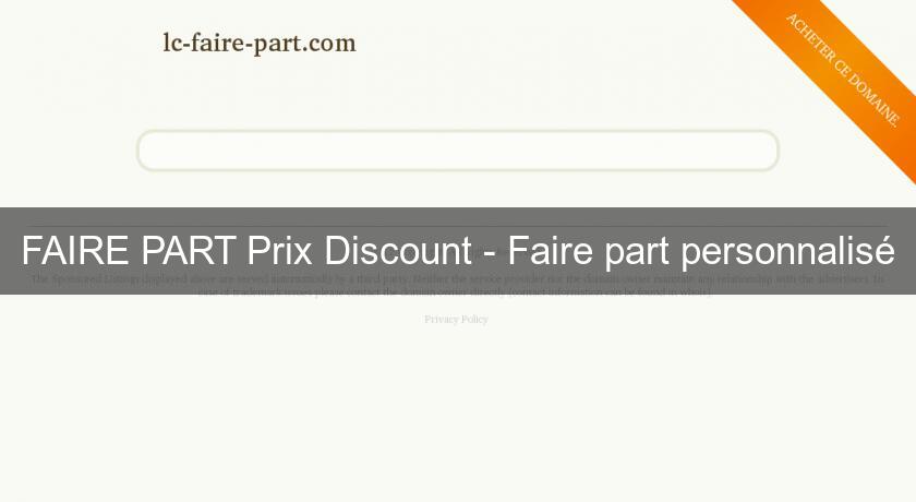 FAIRE PART Prix Discount - Faire part personnalisé