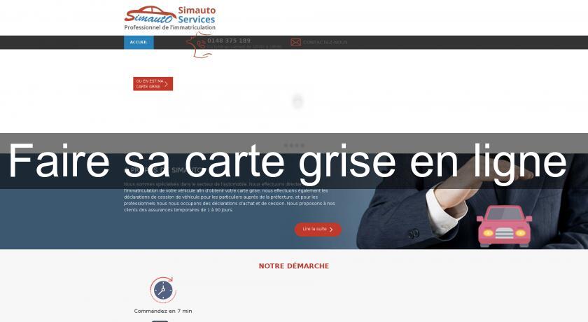 Faire sa carte grise en ligne Faire sa carte grise en ligne