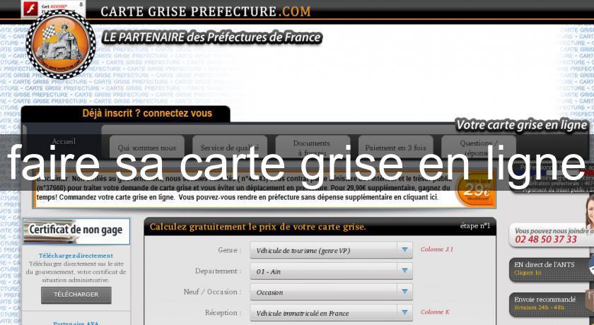 faire sa carte grise en ligne faire sa carte grise en ligne