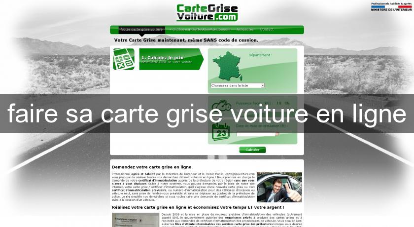 faire sa carte grise voiture en ligne