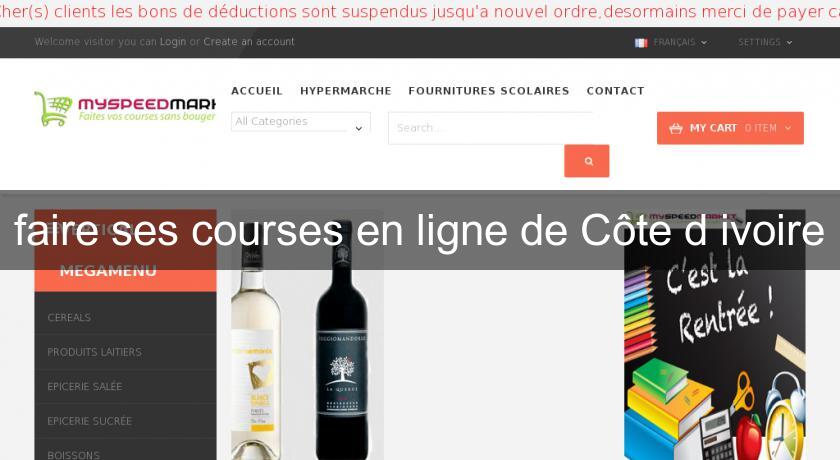 faire ses courses en ligne de Côte d'ivoire faire ses courses en ligne de Côte d'ivoire