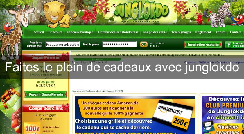 Faites le plein de cadeaux avec junglokdo Faites le plein de cadeaux avec junglokdo