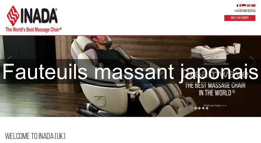 Fauteuils massant japonais