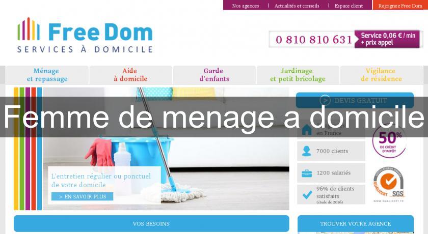Femme de menage a domicile Femme de menage a domicile