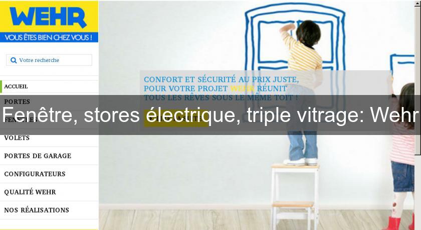 Fenêtre, stores électrique, triple vitrage: Wehr