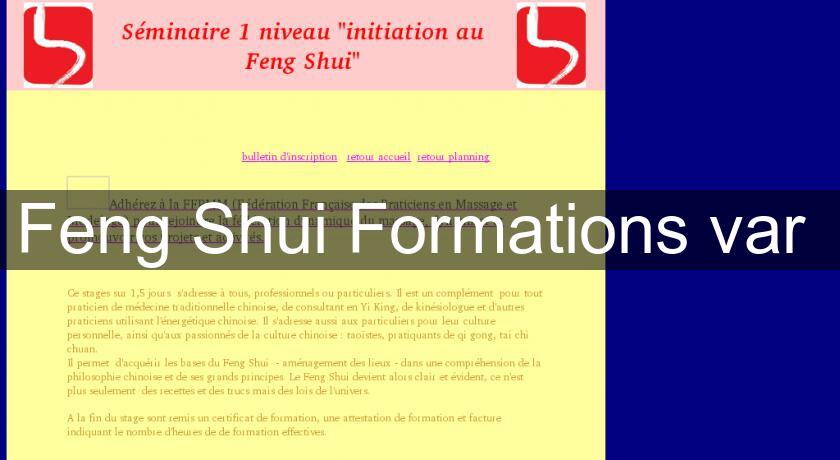 Feng Shui Formations var Feng Shui Formations var