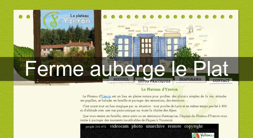 Ferme auberge le Plat