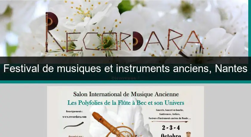Festival de musiques et instruments anciens, Nantes
