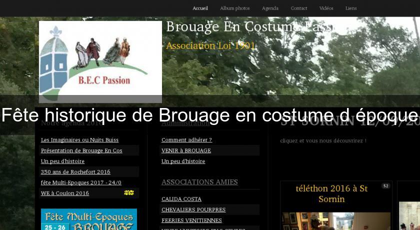 Fête historique de Brouage en costume d'époque Fête historique de Brouage en costume d'époque