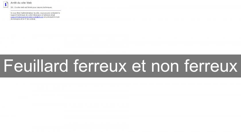 Feuillard ferreux et non ferreux Feuillard ferreux et non ferreux